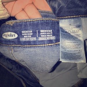 Supper skinny ripped jeans size 16